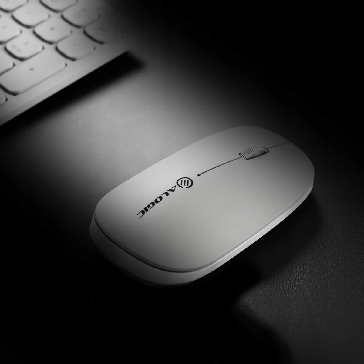 Mysz bezprzewodowa USB-C alogic echelon 4-przyciskowa biała