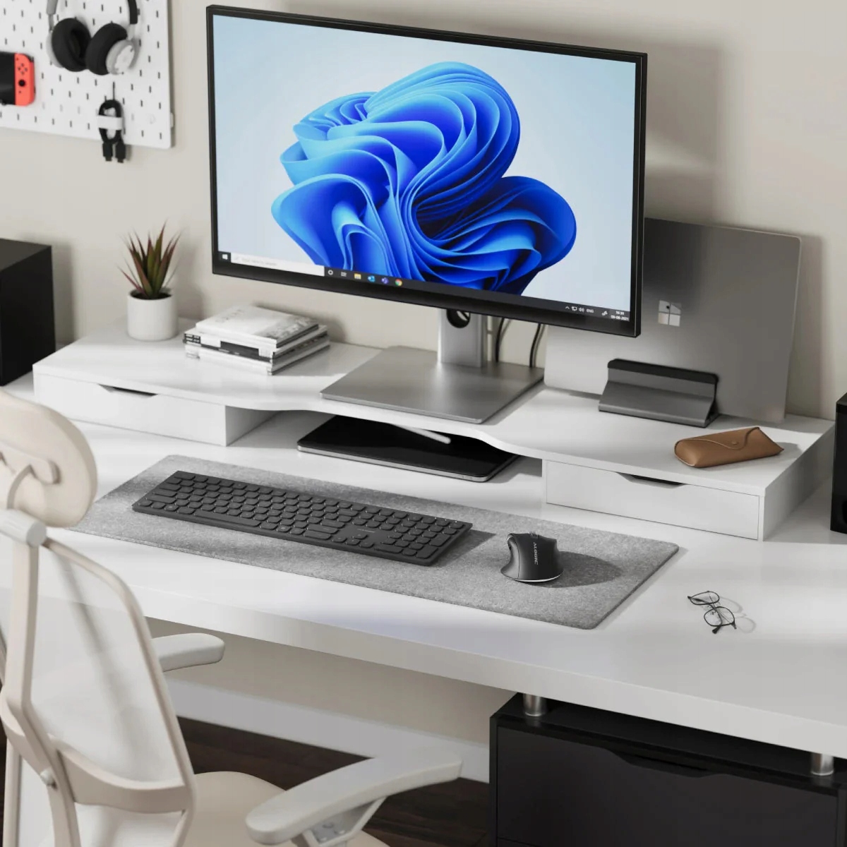 Profesjonalna mysz bezprzewodowa Wirless + Bluetooth Alogic Apex czarna                                                                                                                                                                                                     
