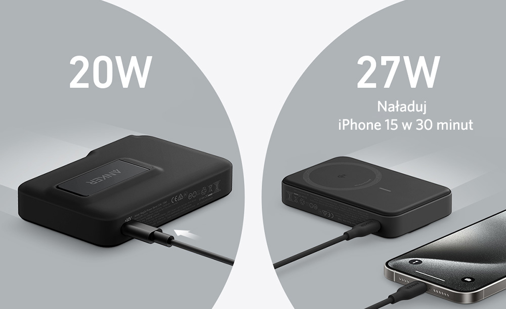 Powerbank Anker MagGo 10000mAh 15W Czarny