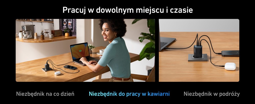 Ładowarka Anker Prime 735 67W 2x USB-C 1x USB-A ze składaną wtyczką