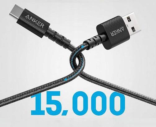 Kabel Anker PowerLine Select+ USB-A do USB-C 1.8m czarny