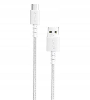 Kabel Anker PowerLine Select+ USB-A do USB-C 1.8 m białyy