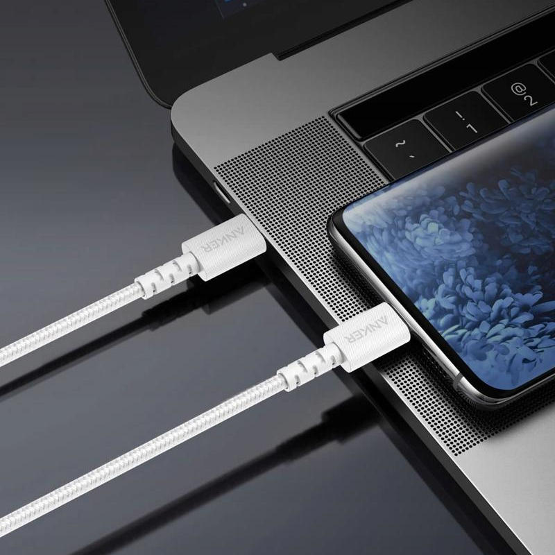 Kabel Anker PowerLine Select+ USB-C do USB-C 0.9 m biały