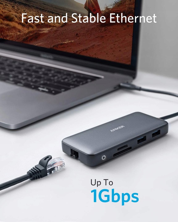 Hub Anker PowerExpand 8-in-1 USB-C PD Media