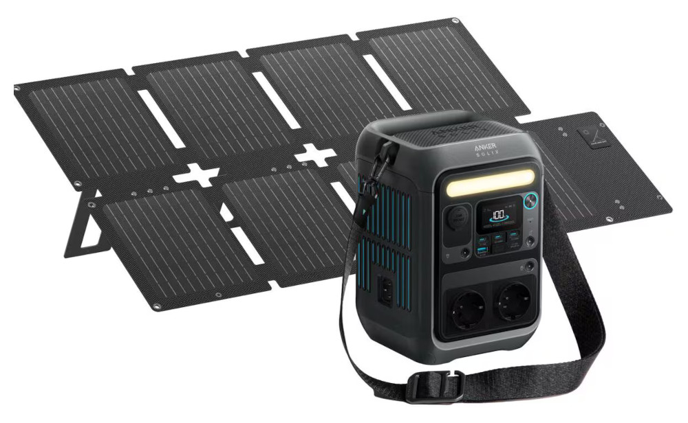 Przenośna stacja zasilania Anker Solix C300X 288Wh 300W + Panel solarny PS60 60W