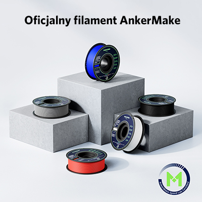 Filament PLA+ AnkerMake 1.75mm 1kg Czarny