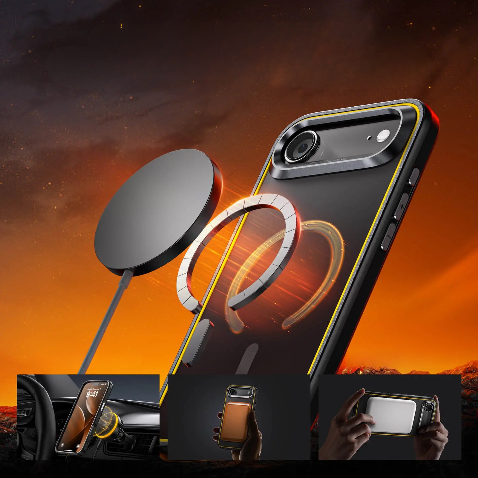 Etui na telefon AOHi The Future Magarmor iPhone 17 Air Czarny