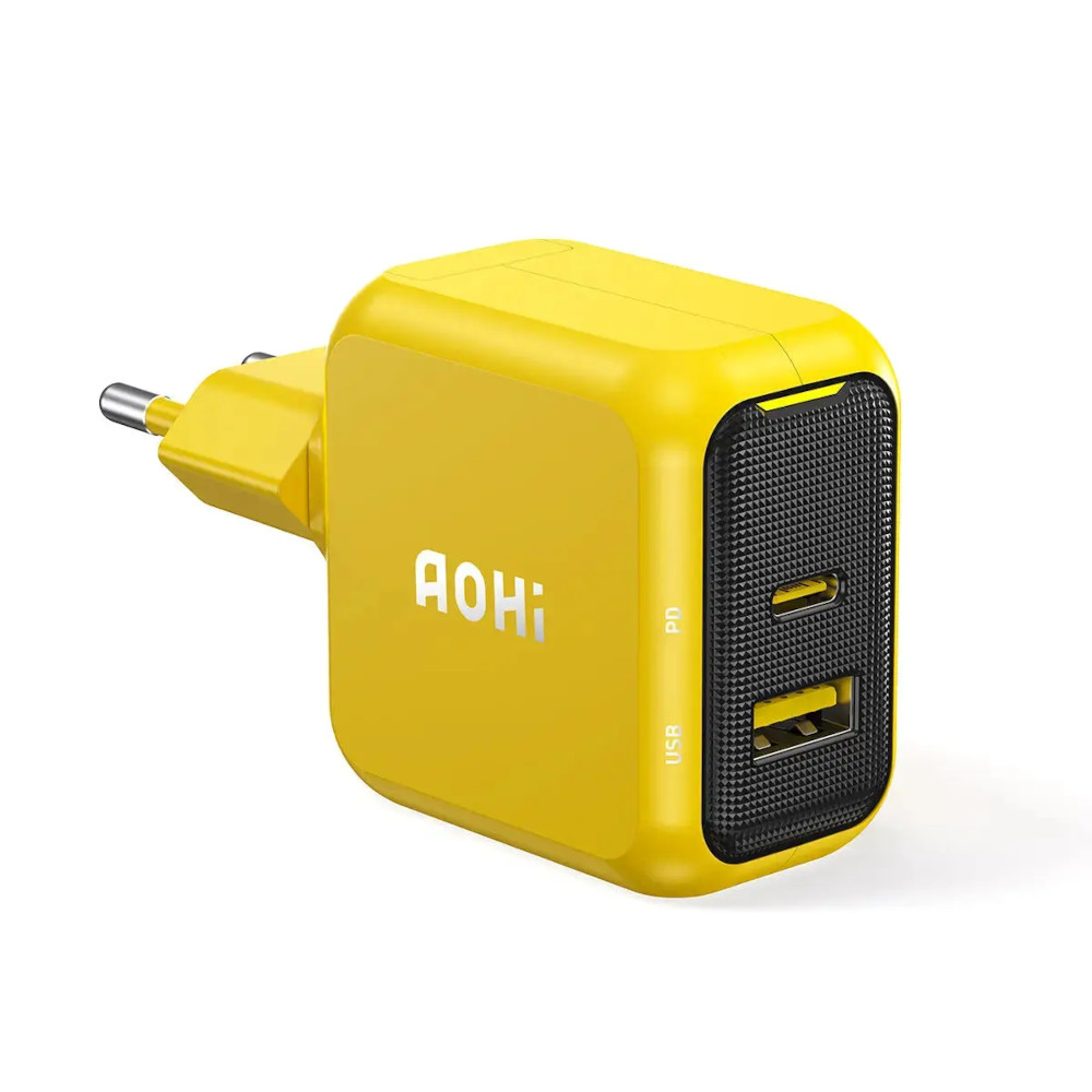 Ładowarka AOHi Magcube PD 67W 1x USB-C, 1x USB-A 