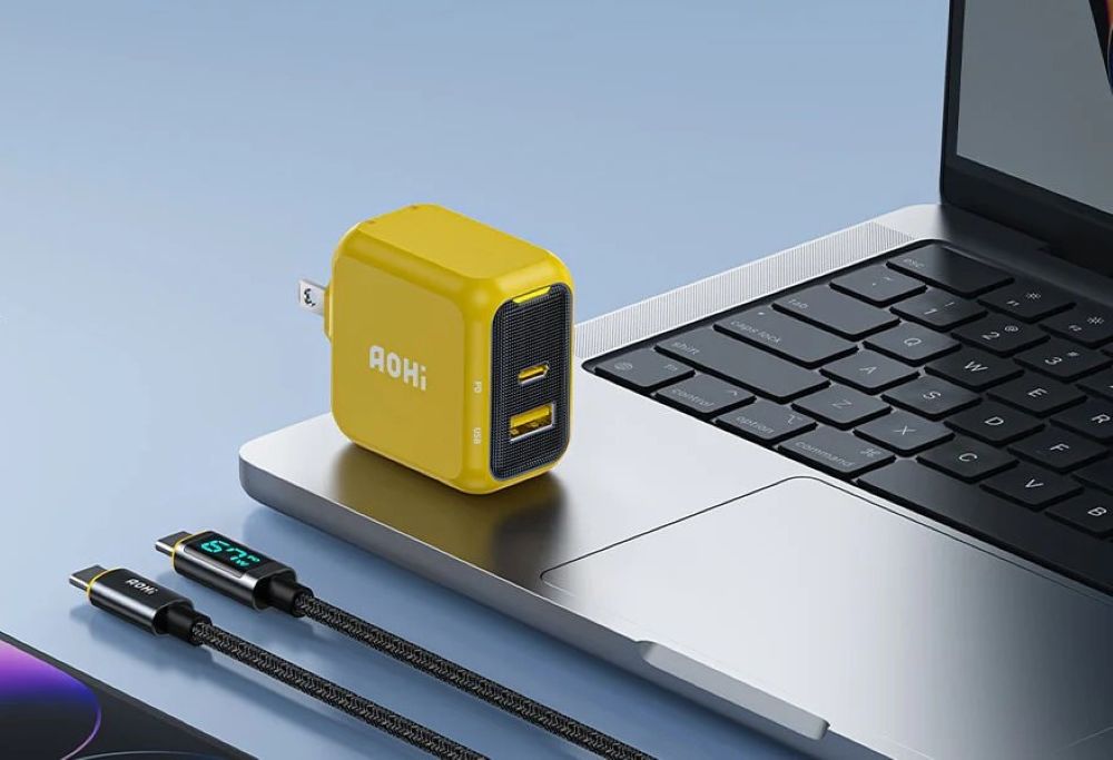 Ładowarka AOHi Magcube PD 67W 1x USB-C, 1x USB-A 