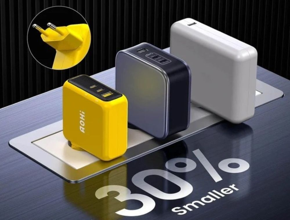 Ładowarka AOHi Magcube PD 140W 2x USB-C, 1x USB-A 
