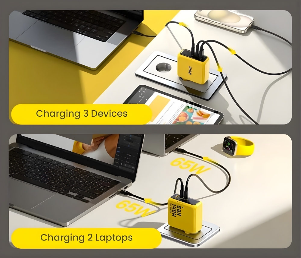 Ładowarka AOHi The Youth PD 140W 2x USB-C, 1x USB-A