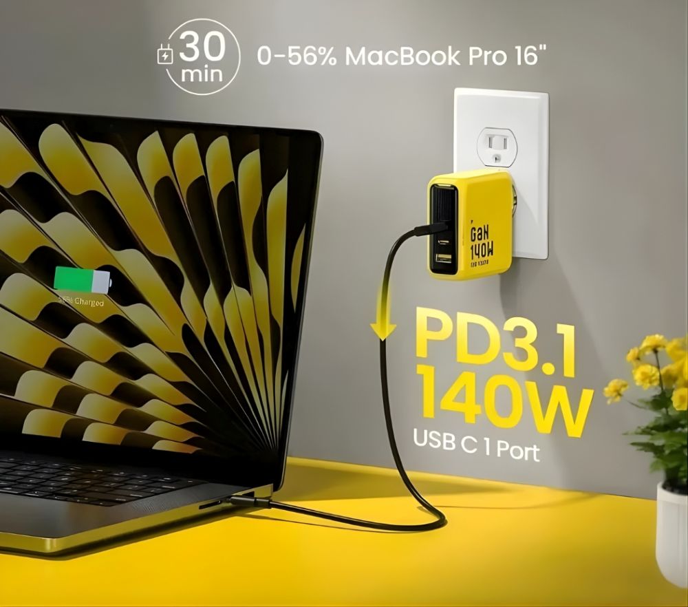 Ładowarka AOHi The Youth PD 140W 2x USB-C, 1x USB-A