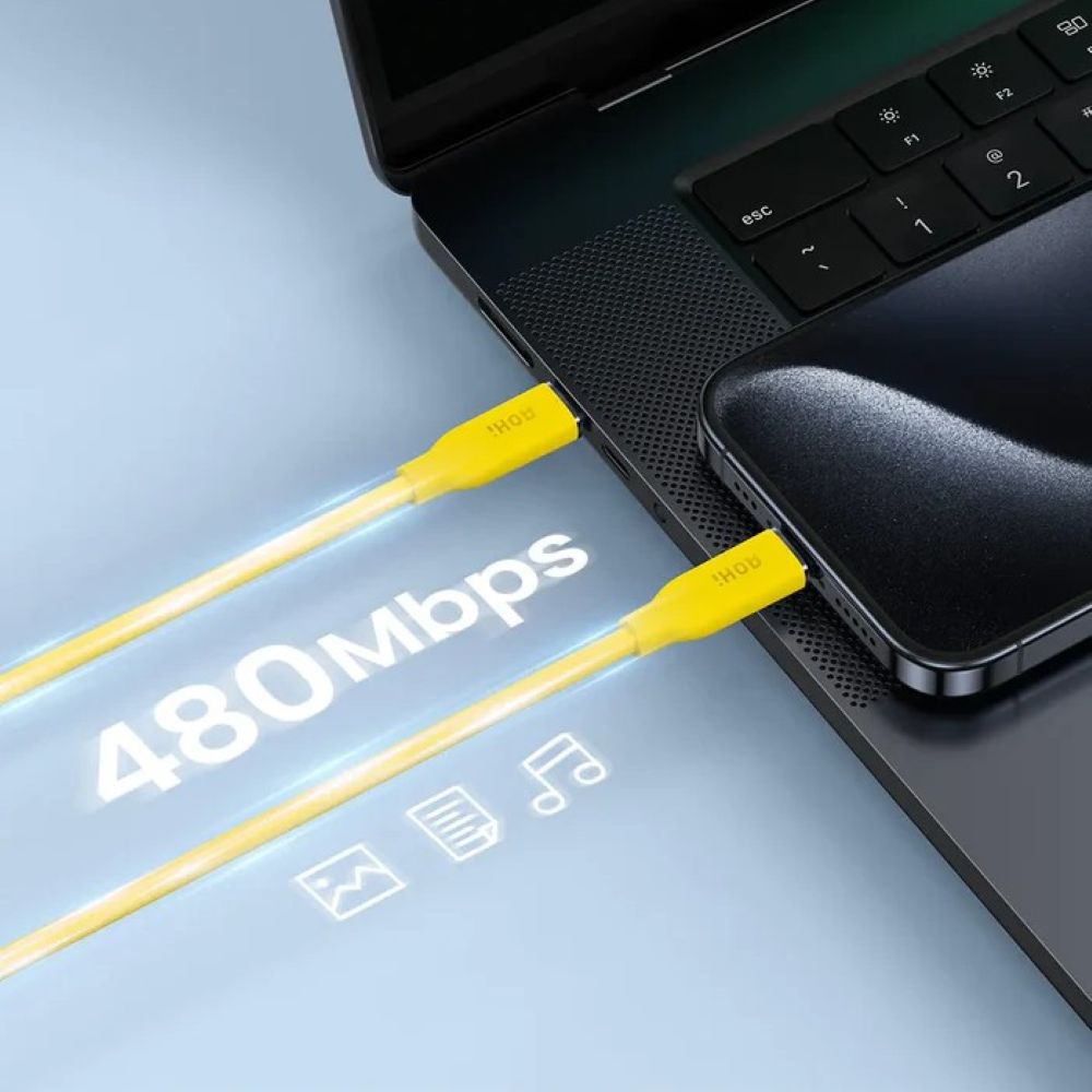 Kabel USB-C AOHi SILKY CABLE MAGLINE 140W 1m