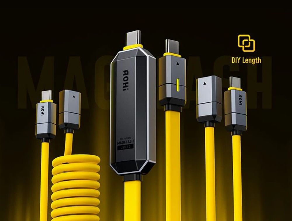 Zestaw Kabli USB-C z pamięcia Flash AOHi The Future Magflash 2 in 1 512GB