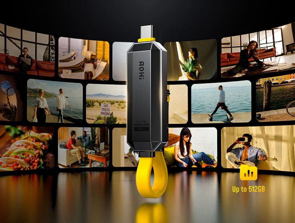 Zestaw Kabli USB-C z pamięcia Flash AOHi The Future Magflash 2 in 1 512GB