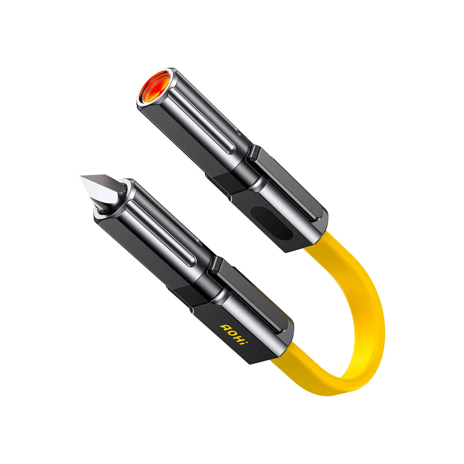 Kabel EDC AOHi Prometheus 3 w 1 Tytanowy 240W z ostrzem i zapalniczką