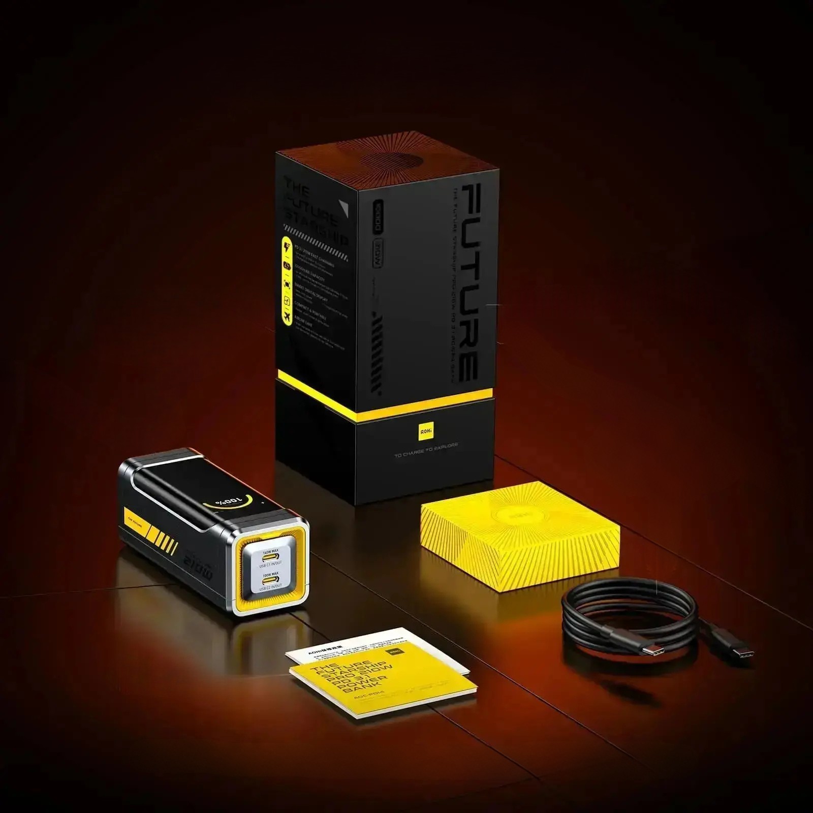 Powerbank AOHi Black Warior PD 3.0 65W 10000mAh