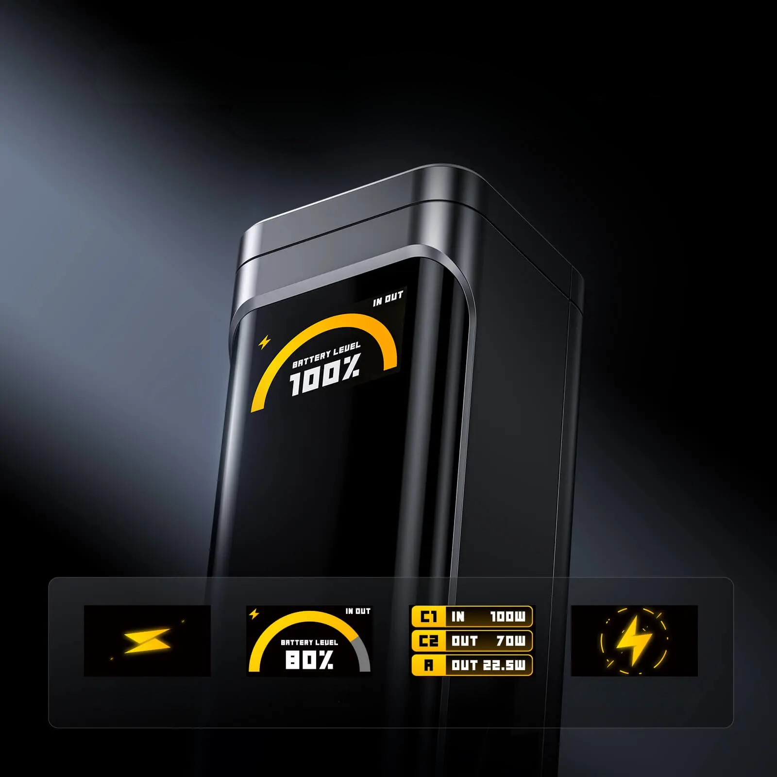 Powerbank AOHi Black Warior PD 3.0 170W 25200mAh