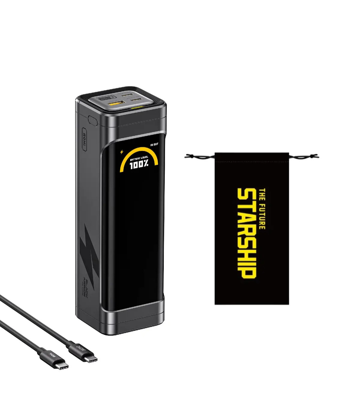 Powerbank AOHi Black Warior PD 3.0 170W 25200mAh
