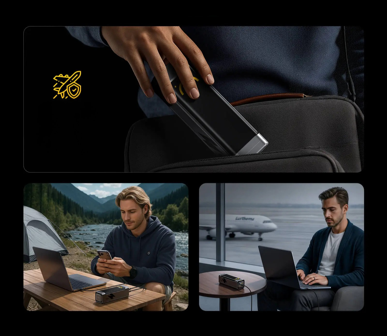 Powerbank AOHi Black Warior PD 3.0 170W 25200mAh