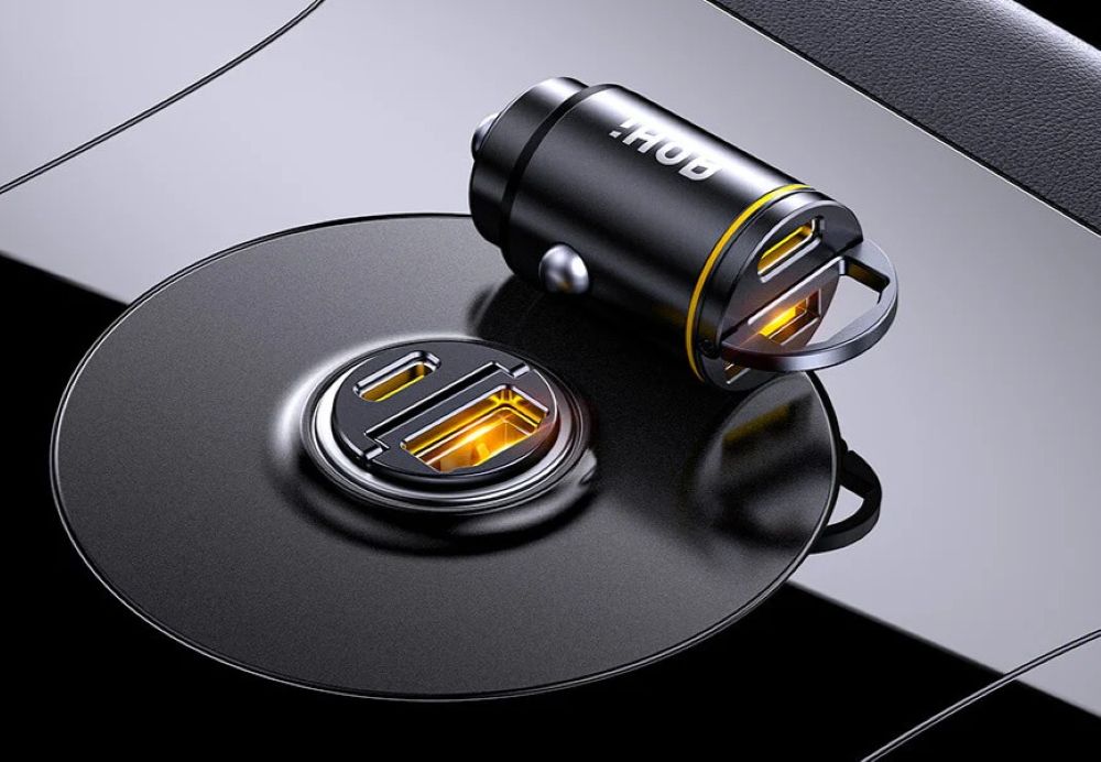 Ładowarka samochodowa AOHi Superauto PD 45W 1x USB-C, 1x USB-A
