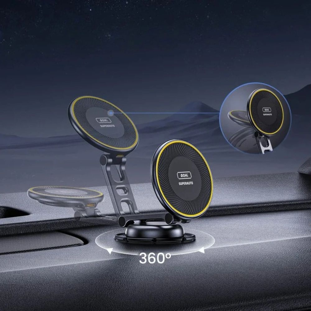 Samochodowa ładowarka indukcyjna AOHi Superauto Foldable Magnetic 15W