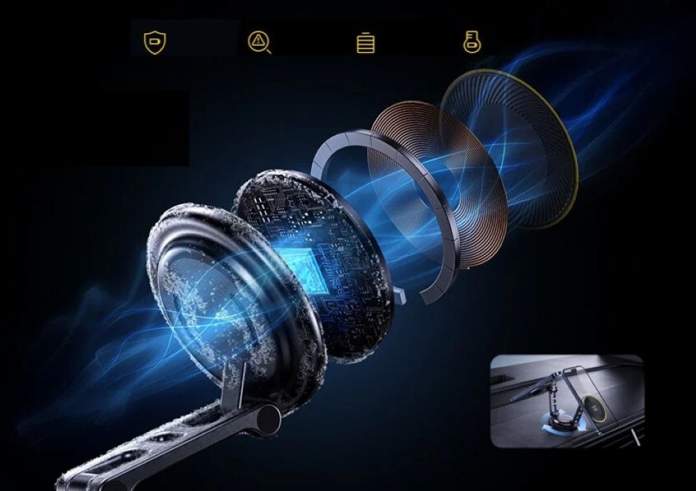 Samochodowa ładowarka indukcyjna AOHi Superauto Foldable Magnetic 15W