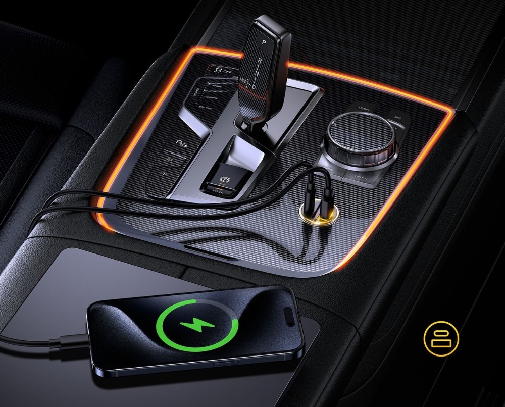 Ładowarka samochodowa AOHi Superauto PD 65W 1x USB-C, 1x USB-A