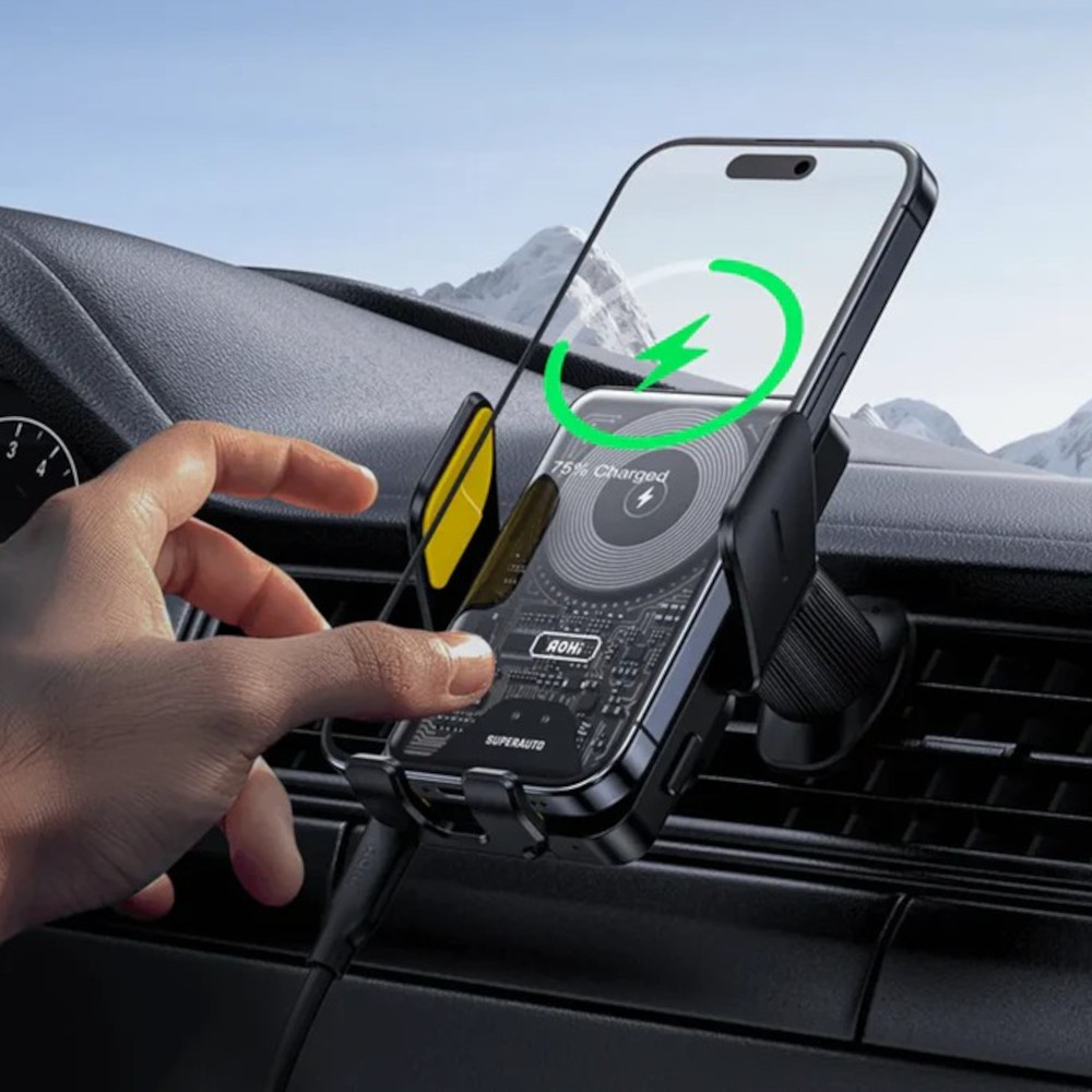 Samochodowa ładowarka indukcyjna AOHi Superauto Smart Sensor 15W