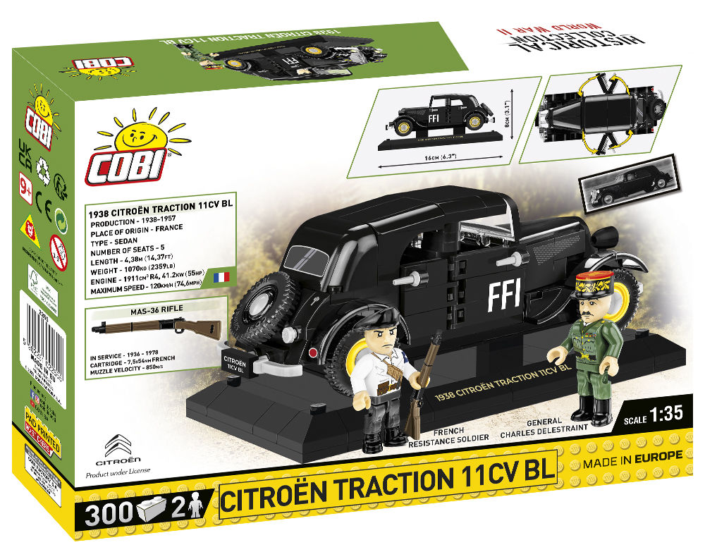 KLOCKI COBI HC WWII 2265 Citroen Traction 11CVBL - Executive Edition