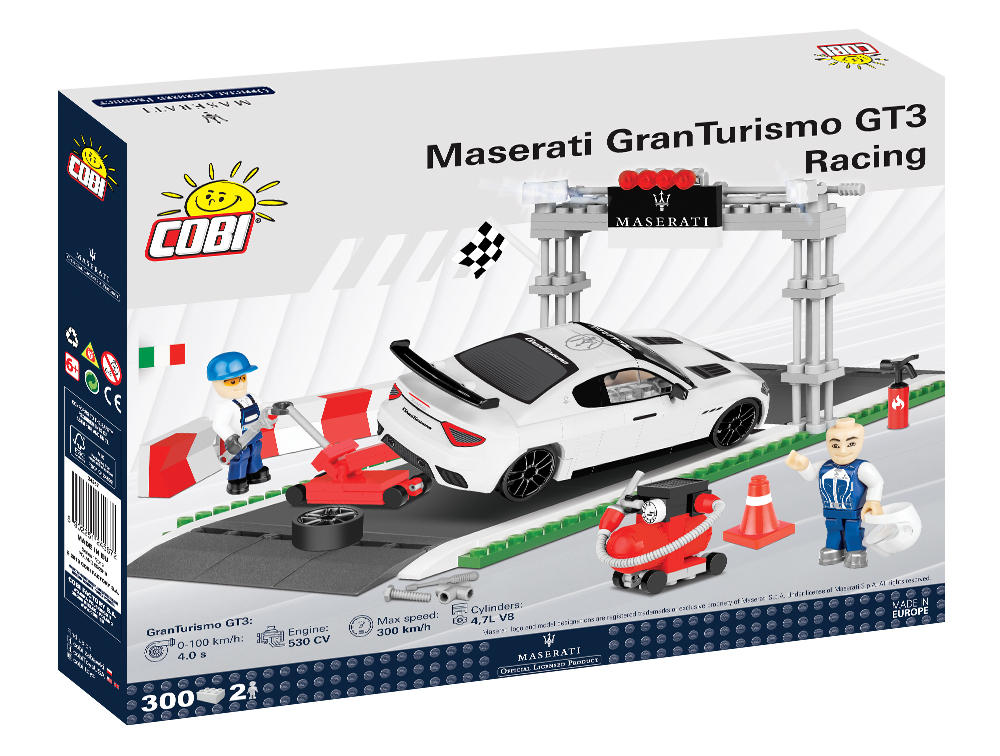 KLOCKI COBI SAMOCHÓD MASERATI 24567 GRANTURISMO GT3 RACING 300 KL.