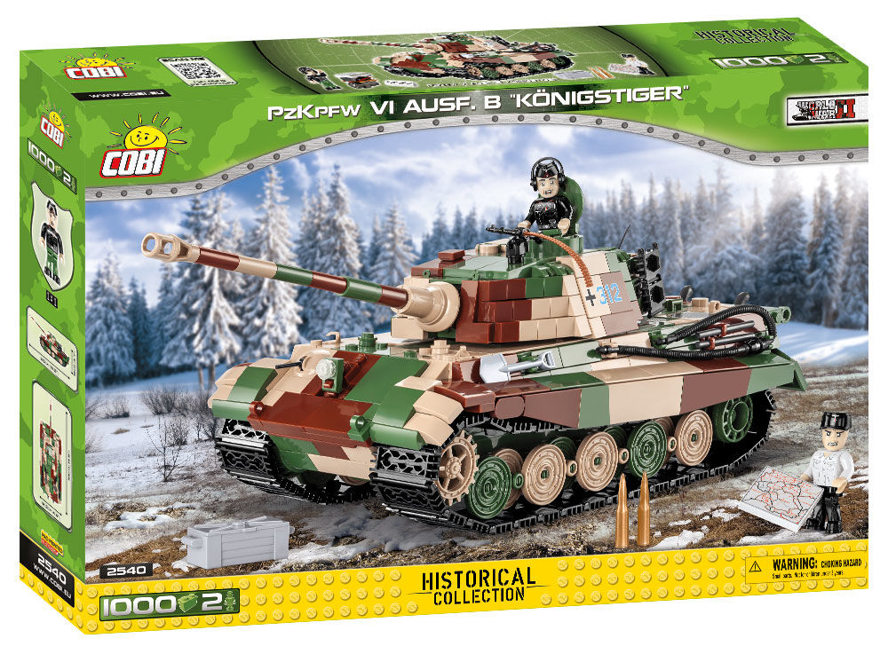 KLOCKI COBI HC WWII 2540 CZOŁG PZKPFW VI AUSF.B KONIGSTIGER