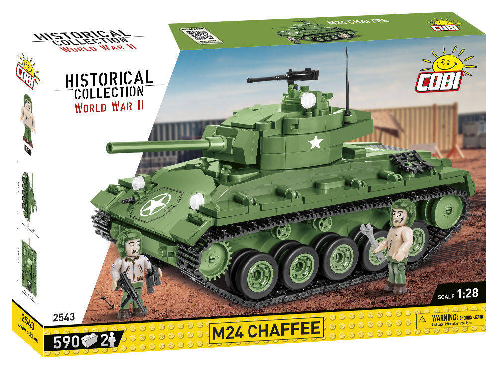 KLOCKI COBI HC WWII 2543 CZOŁG M24 CHAFFEE