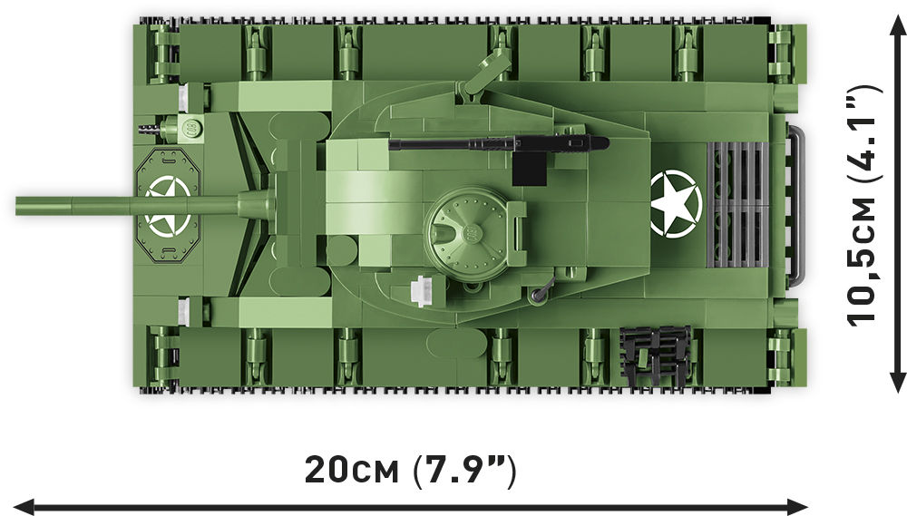 KLOCKI COBI HC WWII 2543 CZOŁG M24 CHAFFEE