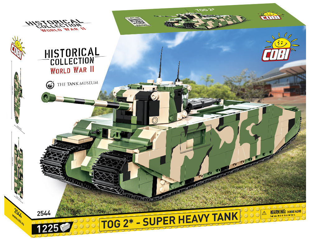 KLOCKI COBI HC WWII 2544 CZOŁG TOG 2 SUPER HEAVY TANK 1225 KL.