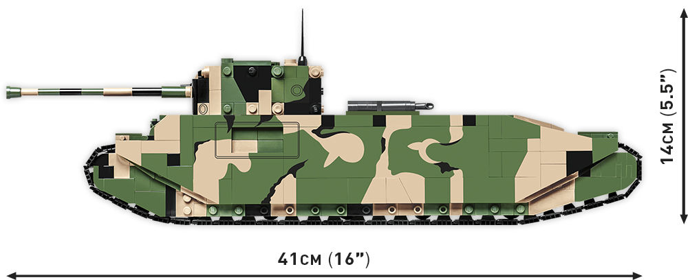 KLOCKI COBI HC WWII 2544 CZOŁG TOG 2 SUPER HEAVY TANK 1225 KL.