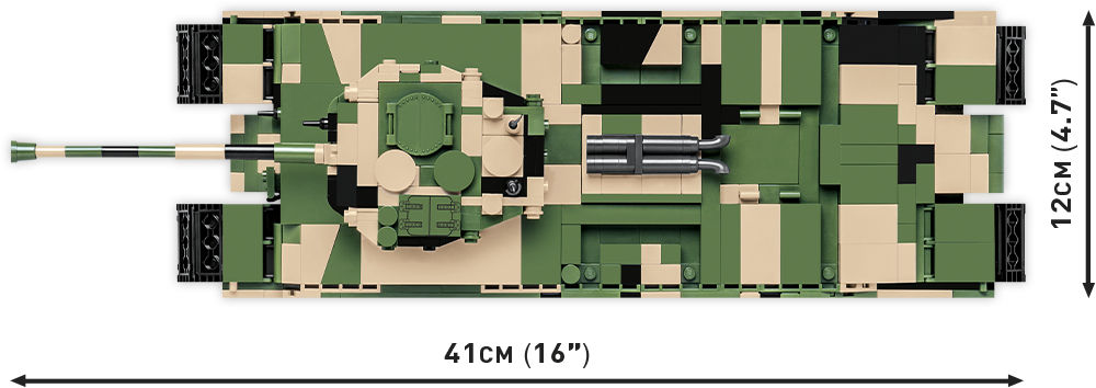 KLOCKI COBI HC WWII 2544 CZOŁG TOG 2 SUPER HEAVY TANK 1225 KL.