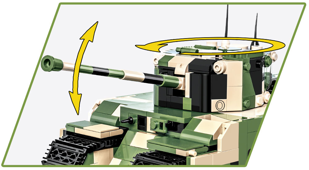 KLOCKI COBI HC WWII 2544 CZOŁG TOG 2 SUPER HEAVY TANK 1225 KL.