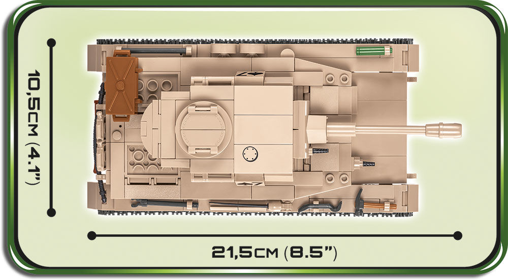 KLOCKI COBI HC WWII 2546 CZOŁG PANZER IV AUSF.G