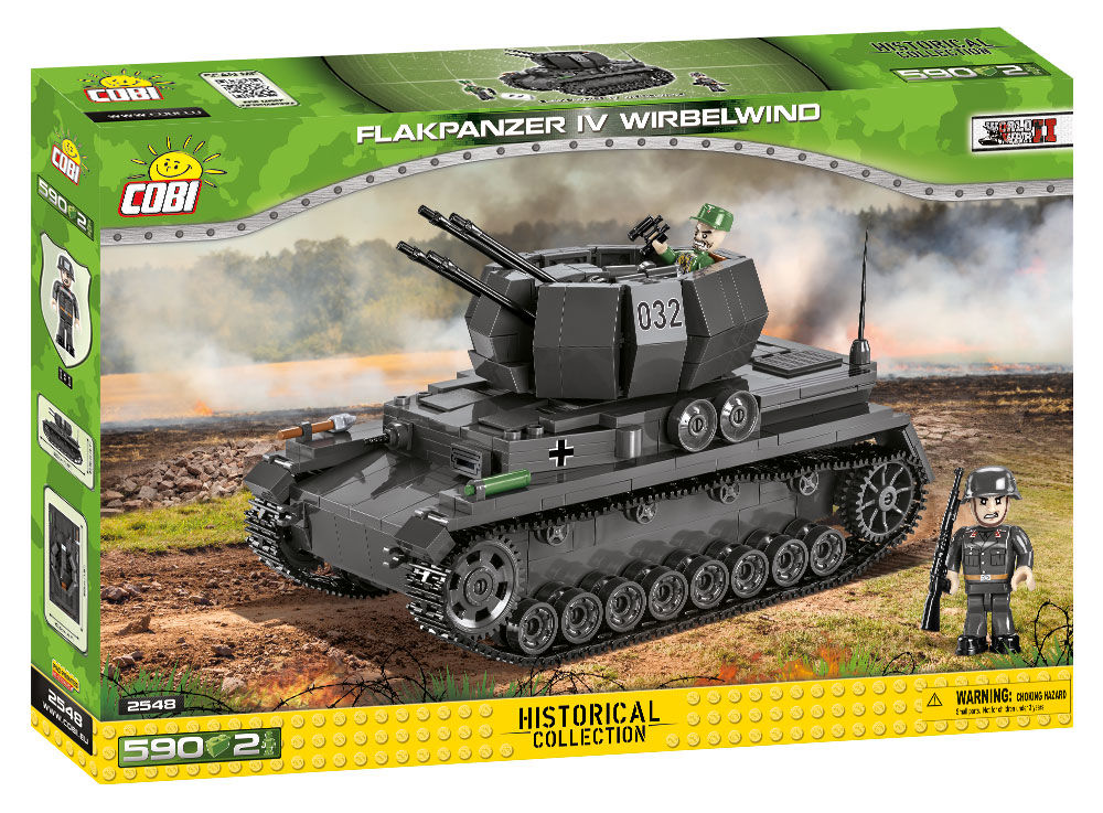 KLOCKI COBI HC WWII 2548 CZOŁG FLAKPANZER IV WIRBELWIND 590KL.