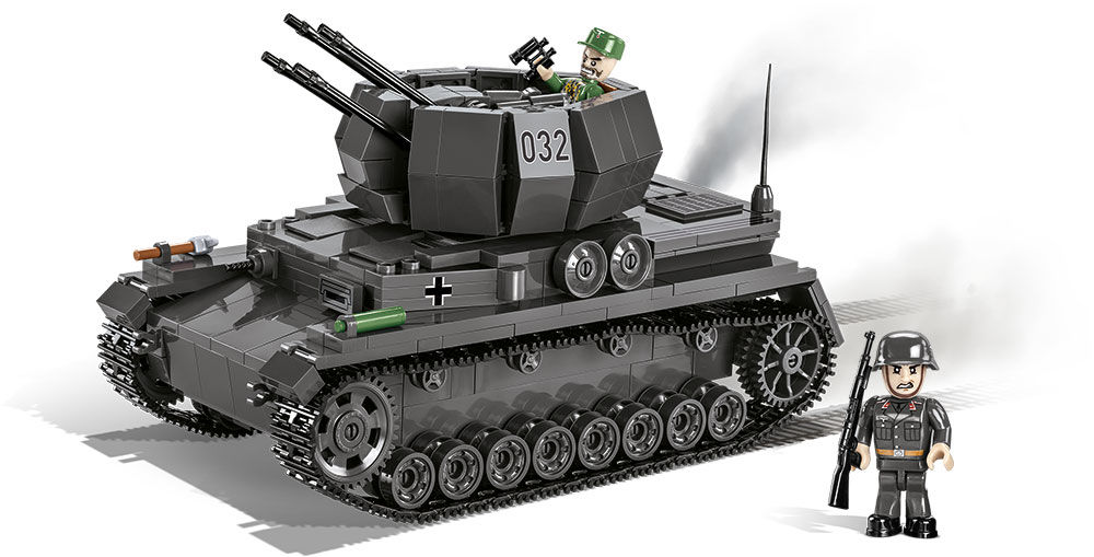 KLOCKI COBI HC WWII 2548 CZOŁG FLAKPANZER IV WIRBELWIND 590KL.