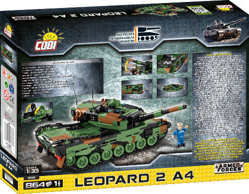 KLOCKI COBI ARMED FORCES 2618 CZOŁG LEOPARD 2 A4