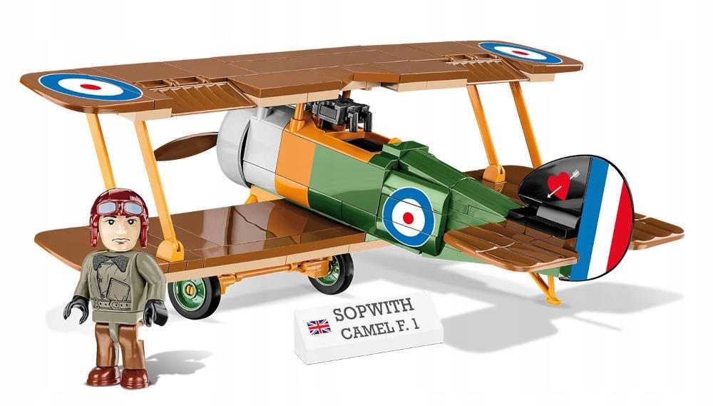 KLOCKI COBI HC GREAT WAR 2987 SAMOLOT SOPWITH CAMEL F.1 176 KL.