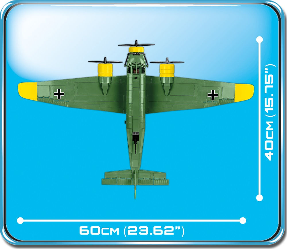 KLOCKI COBI HC WWII 5710 SAMOLOT JUNKERS JU 52/3M 548 KL.