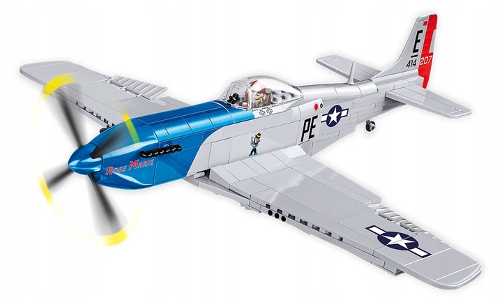 KLOCKI COBI HC WWII 5719 SAMOLOT P-51D MUSTANG 304 KL.