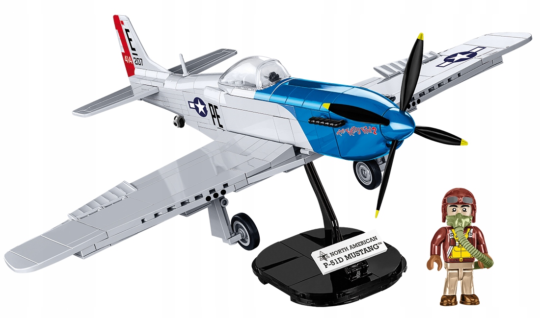 KLOCKI COBI HC WWII 5719 SAMOLOT P-51D MUSTANG 304 KL.