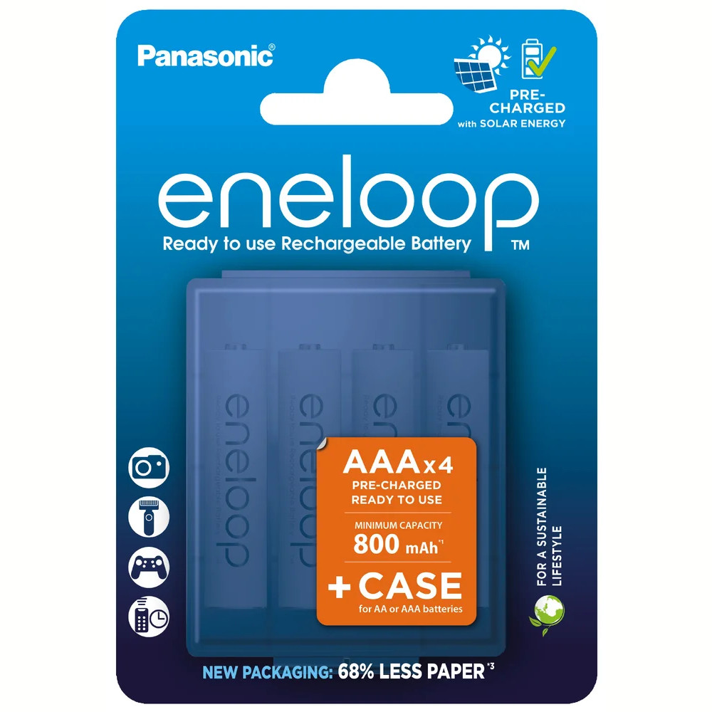 PANASONIC ENELOOP AAA 800mAh 4 szt + box