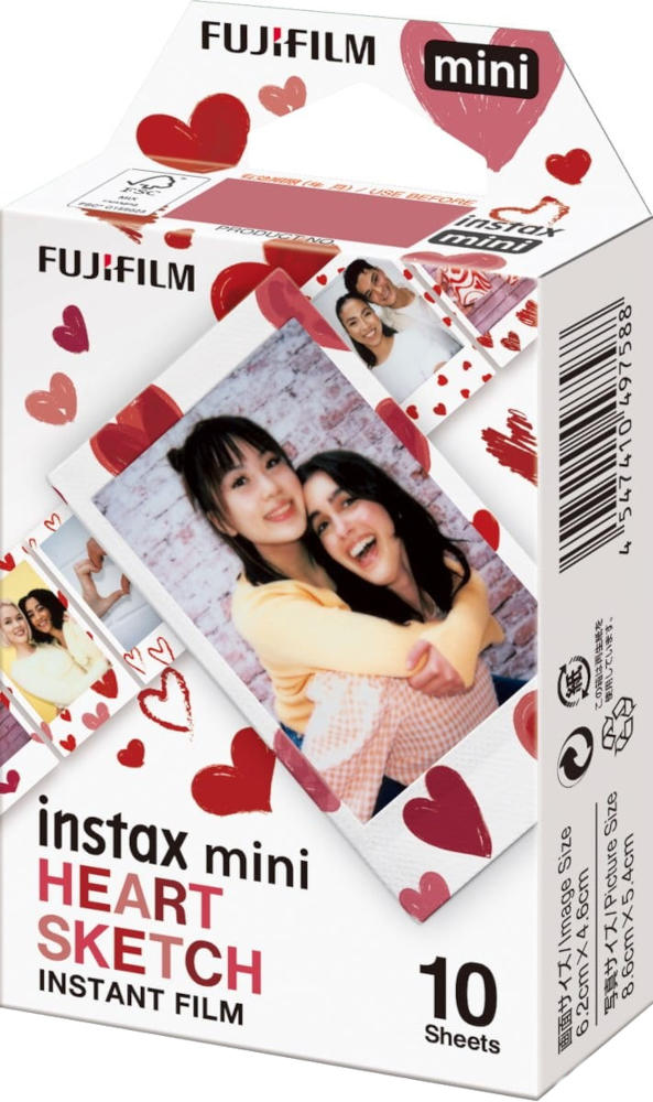 Wkład Fujifilm Instax mini HEART SKETCH 10szt