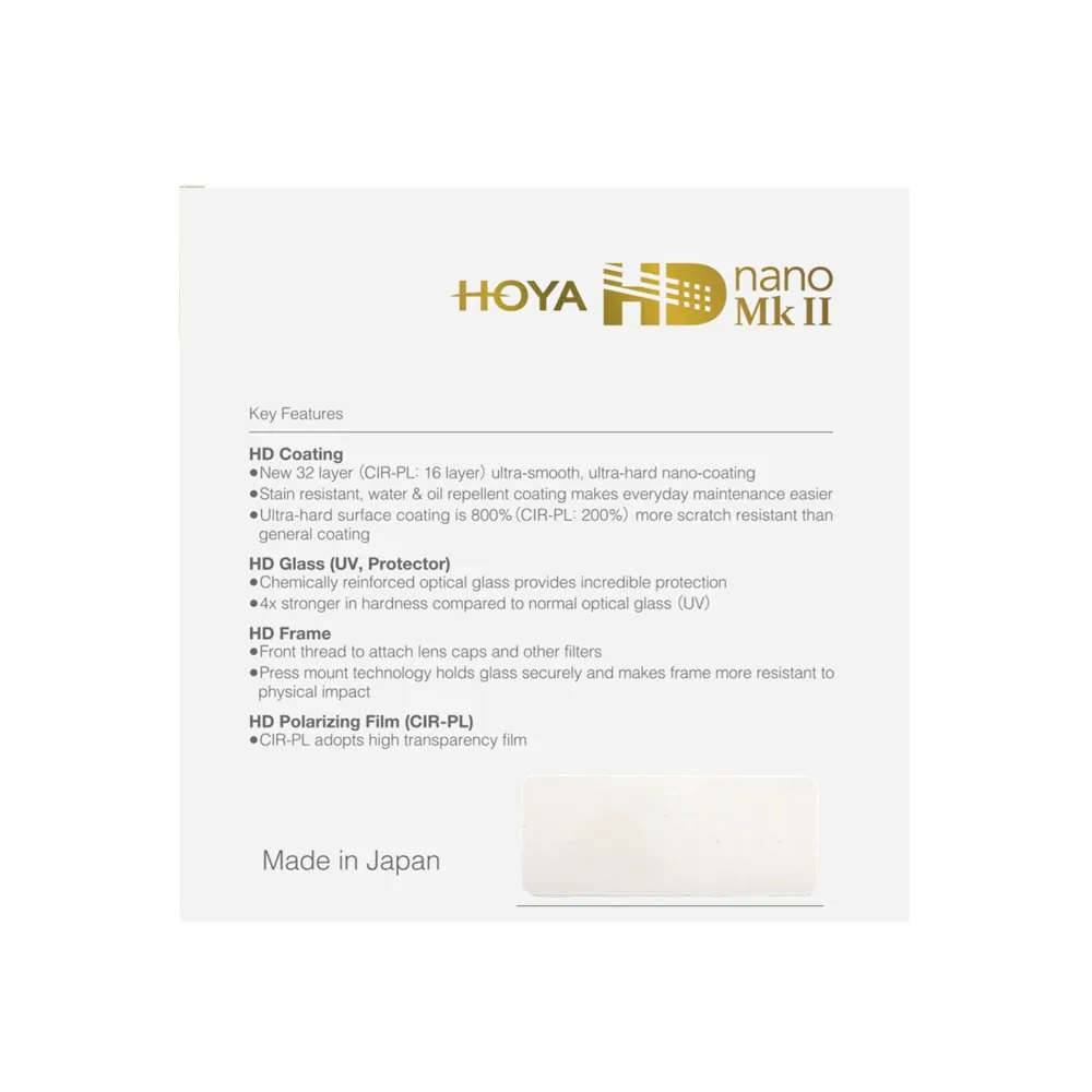 FILTR HOYA UV HD NANO MK II 62 mm