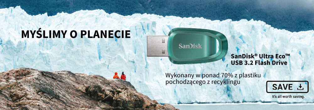 DYSK SANDISK ULTRA ECO USB 3.2 64GB 100MB/s